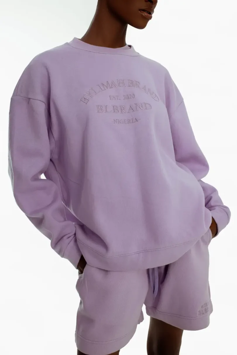 Lilac Monogram Sweater