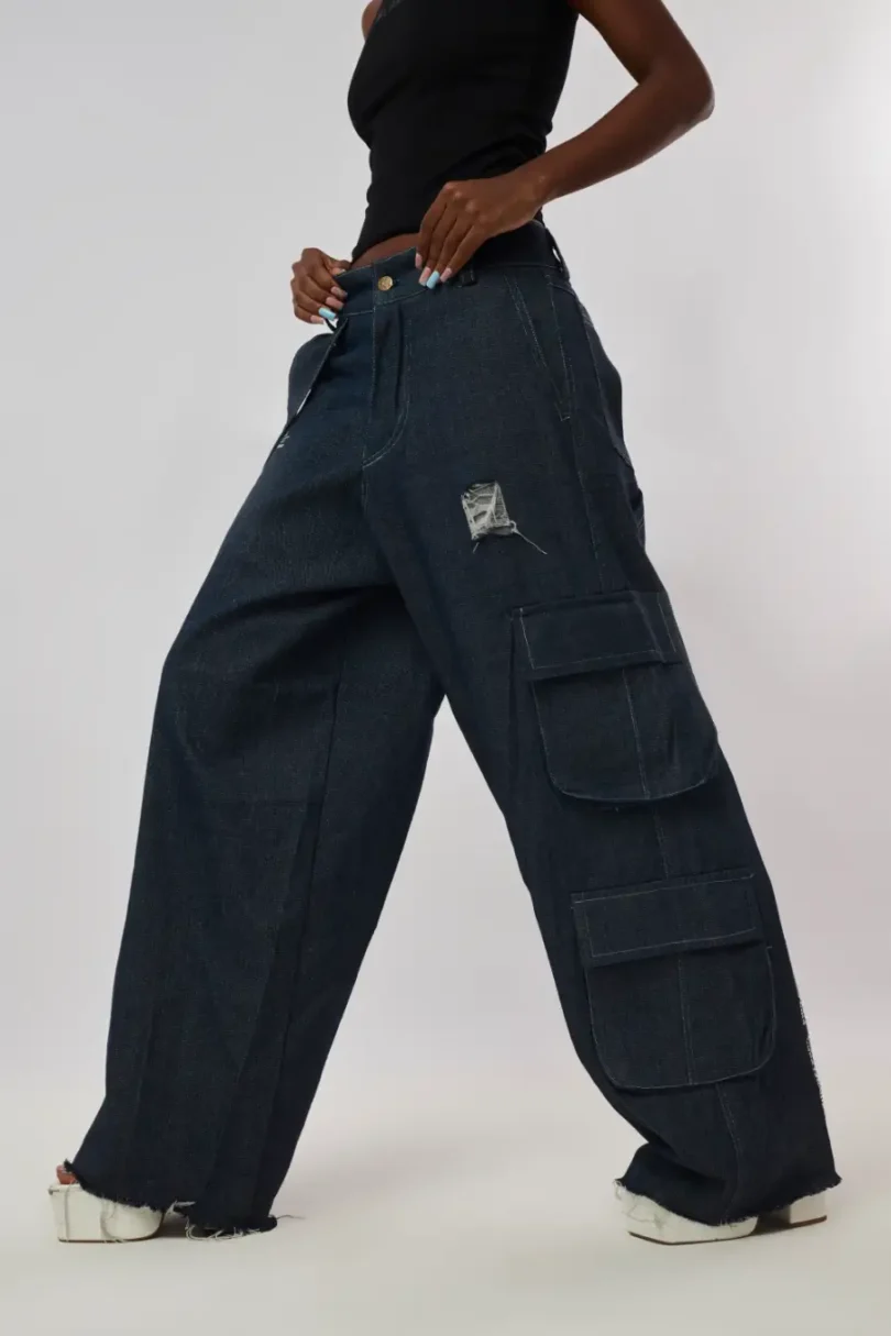 BL BRAND - Stoned Cargo Pant - WALKING_ADISA EMPIRE