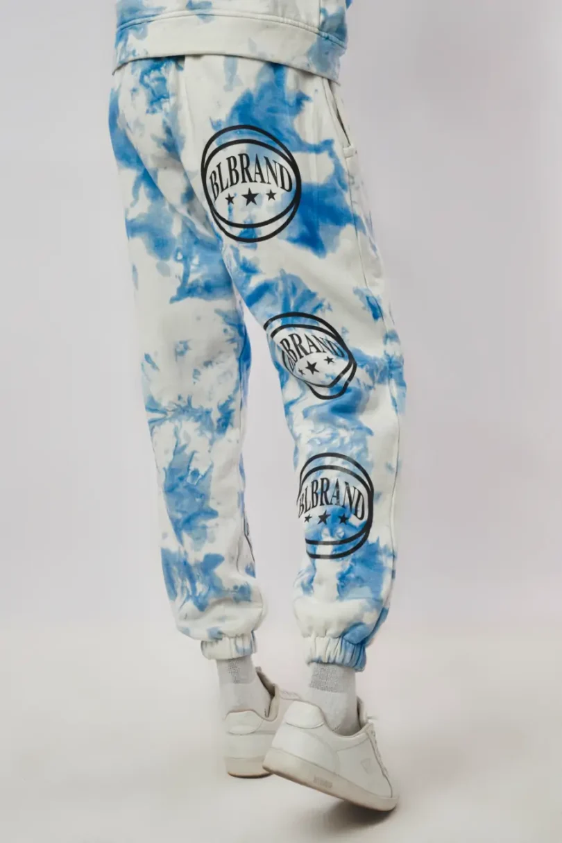 BL BRAND - Tie-dye white-blue jog