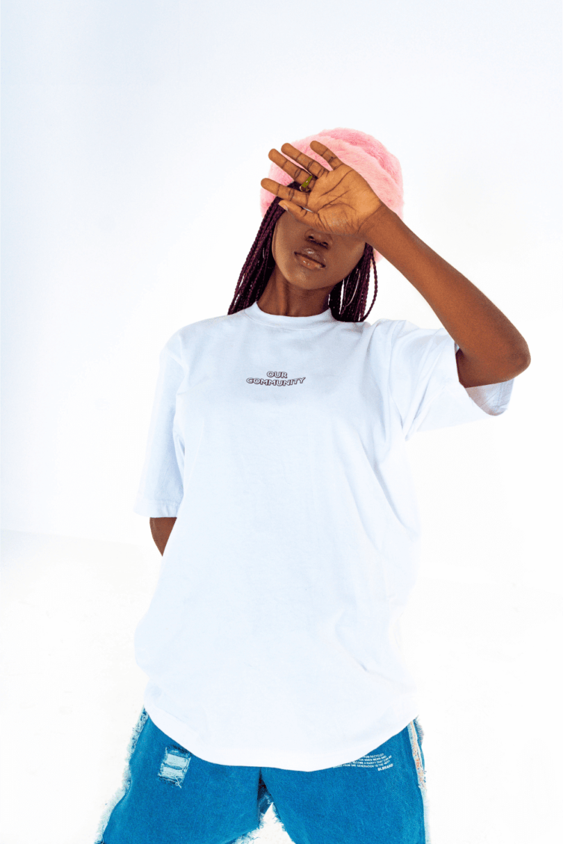 BL BRAND - Plane White Tshirt - OUR COMMUNINTY FASHION