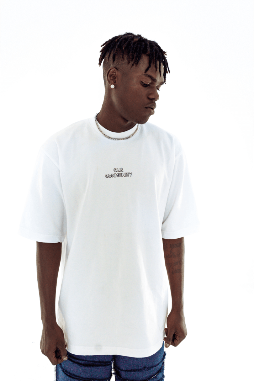 BL BRAND - Plane White Tshirt - OUR COMMUNINTY FASHION