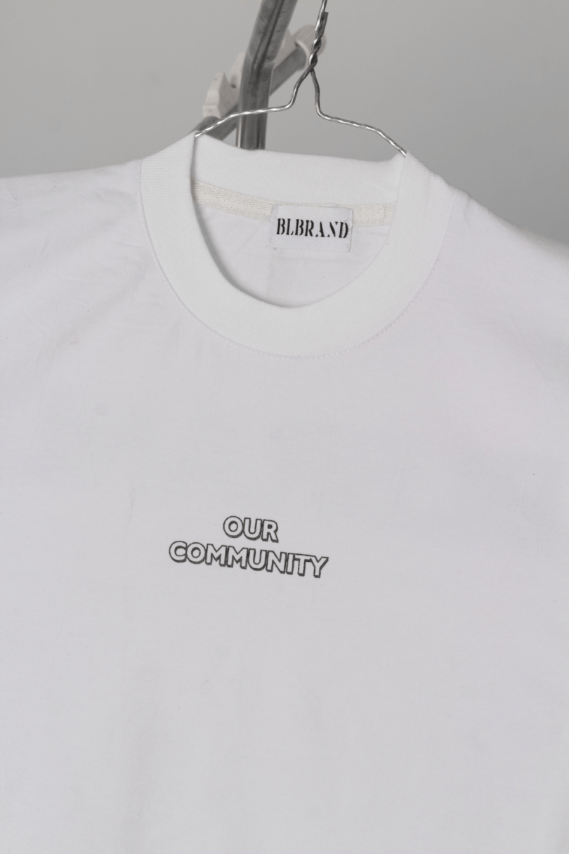 BL BRAND - Plane White Tshirt - OUR COMMUNINTY FASHION