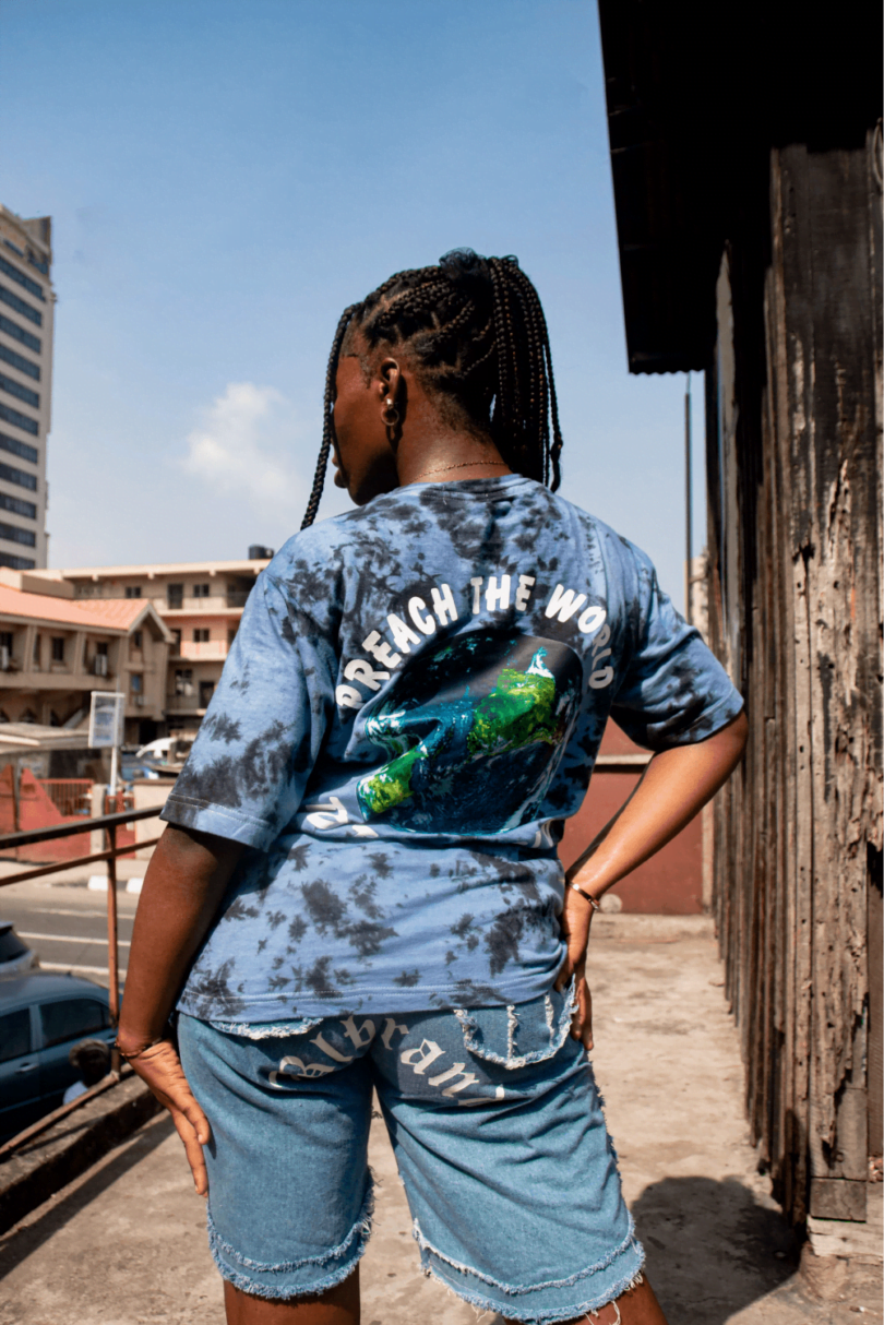 Grungy Tie dye Tshirts - Blue