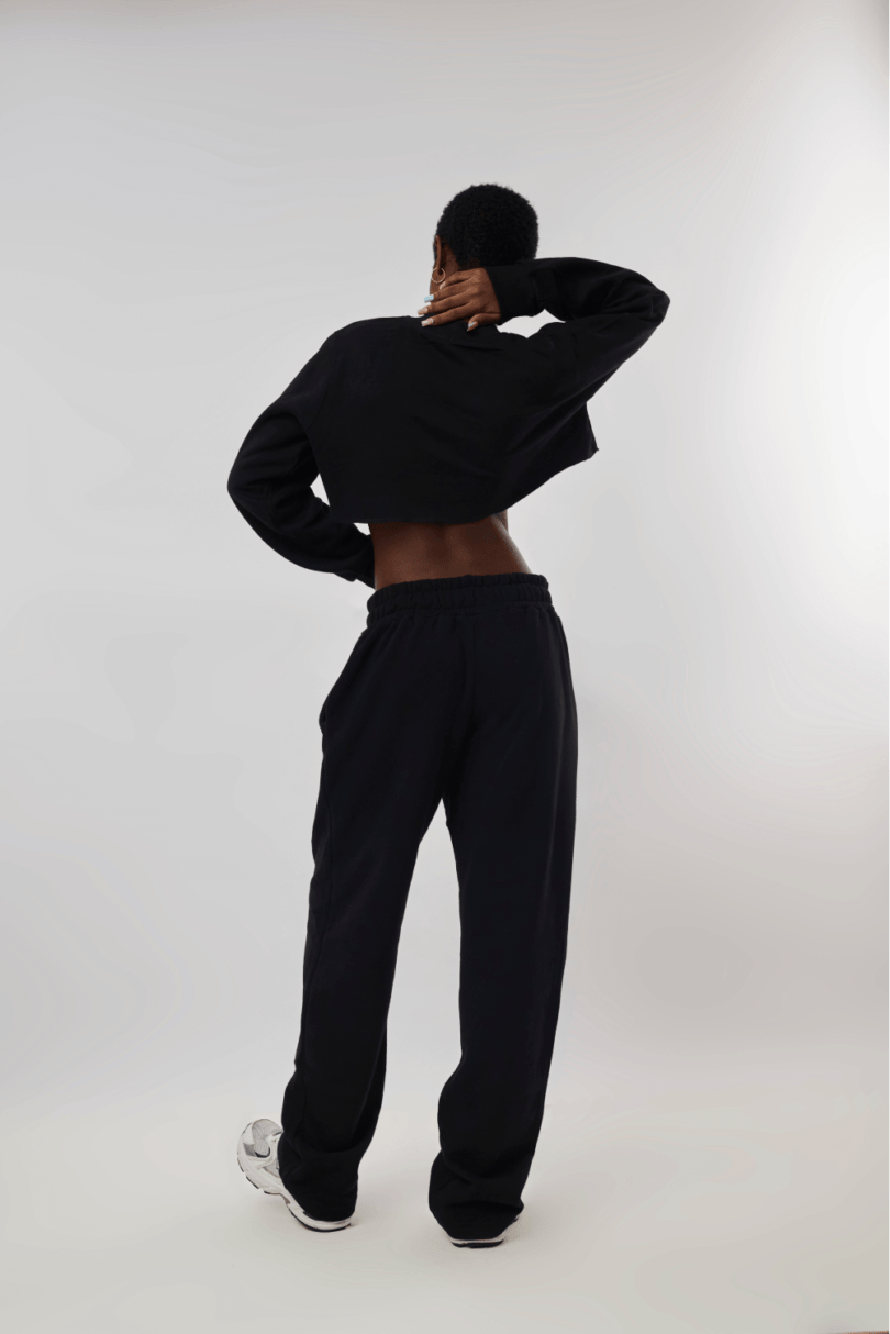 BL BRAND - Black femme crop - Back view