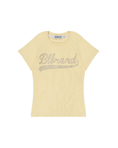 Cream Lustre Rib tee