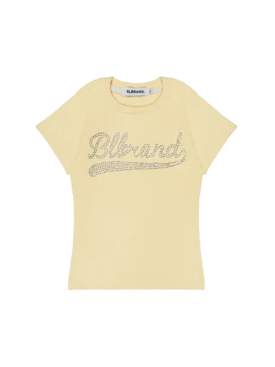 Cream Lustre Rib tee