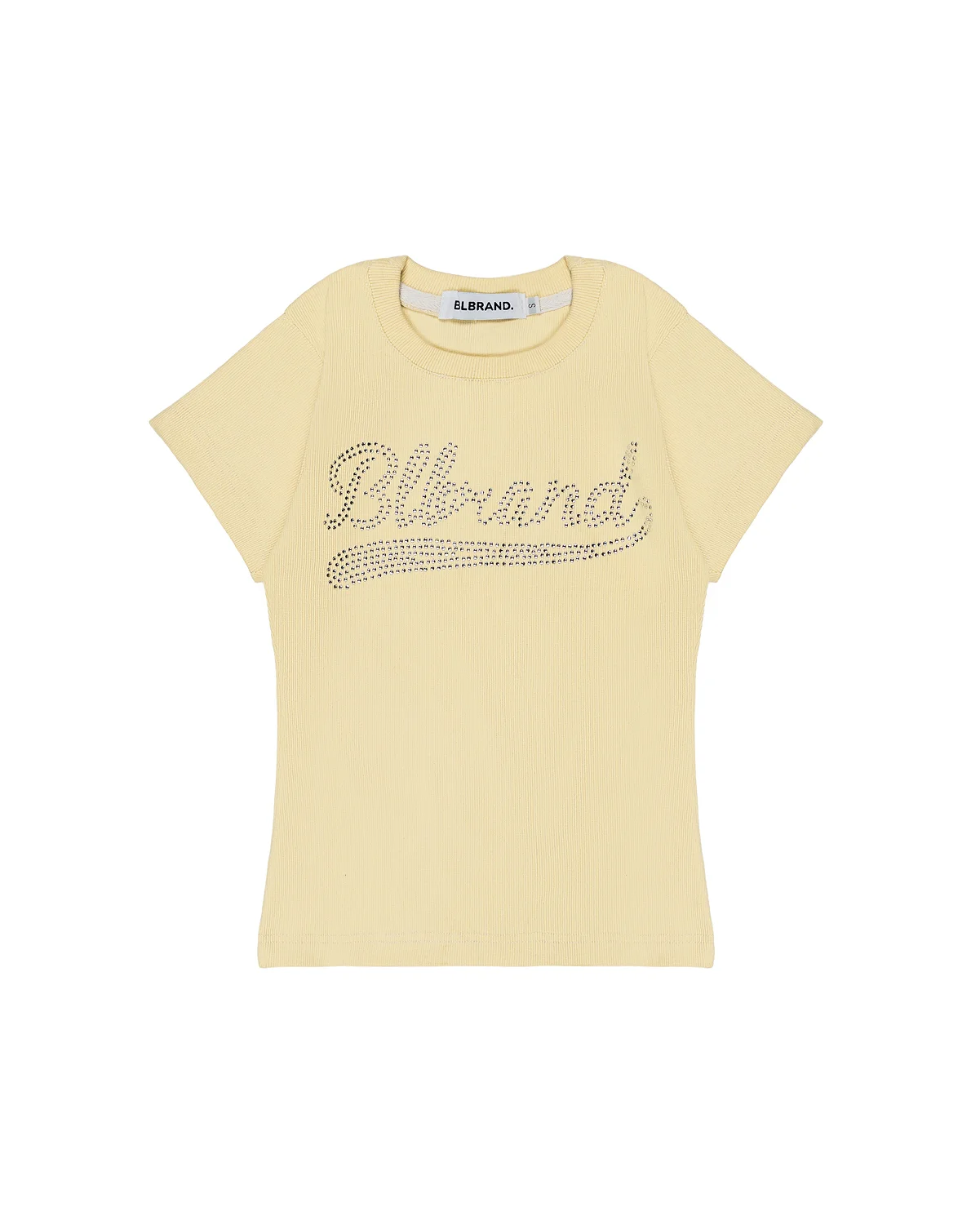 Cream Lustre Rib tee