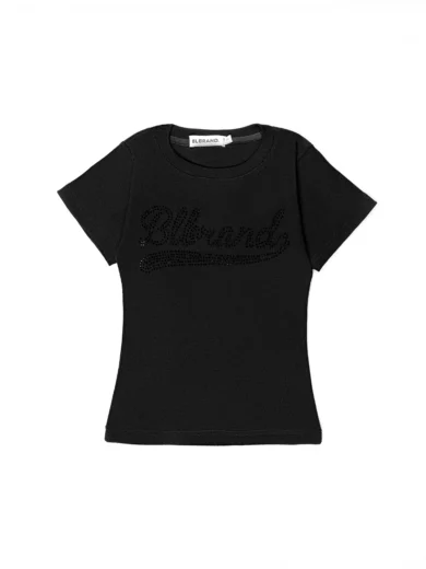 Eclipse black Lustre Rib Tee