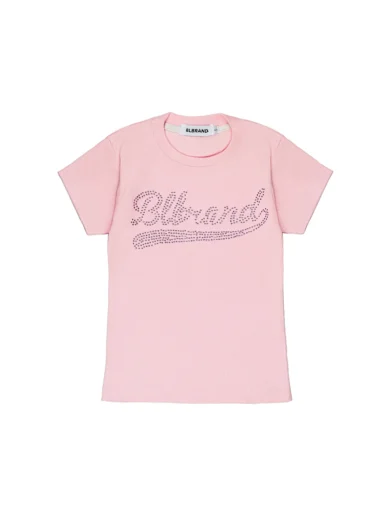 Pink Lustre Rib Tee women