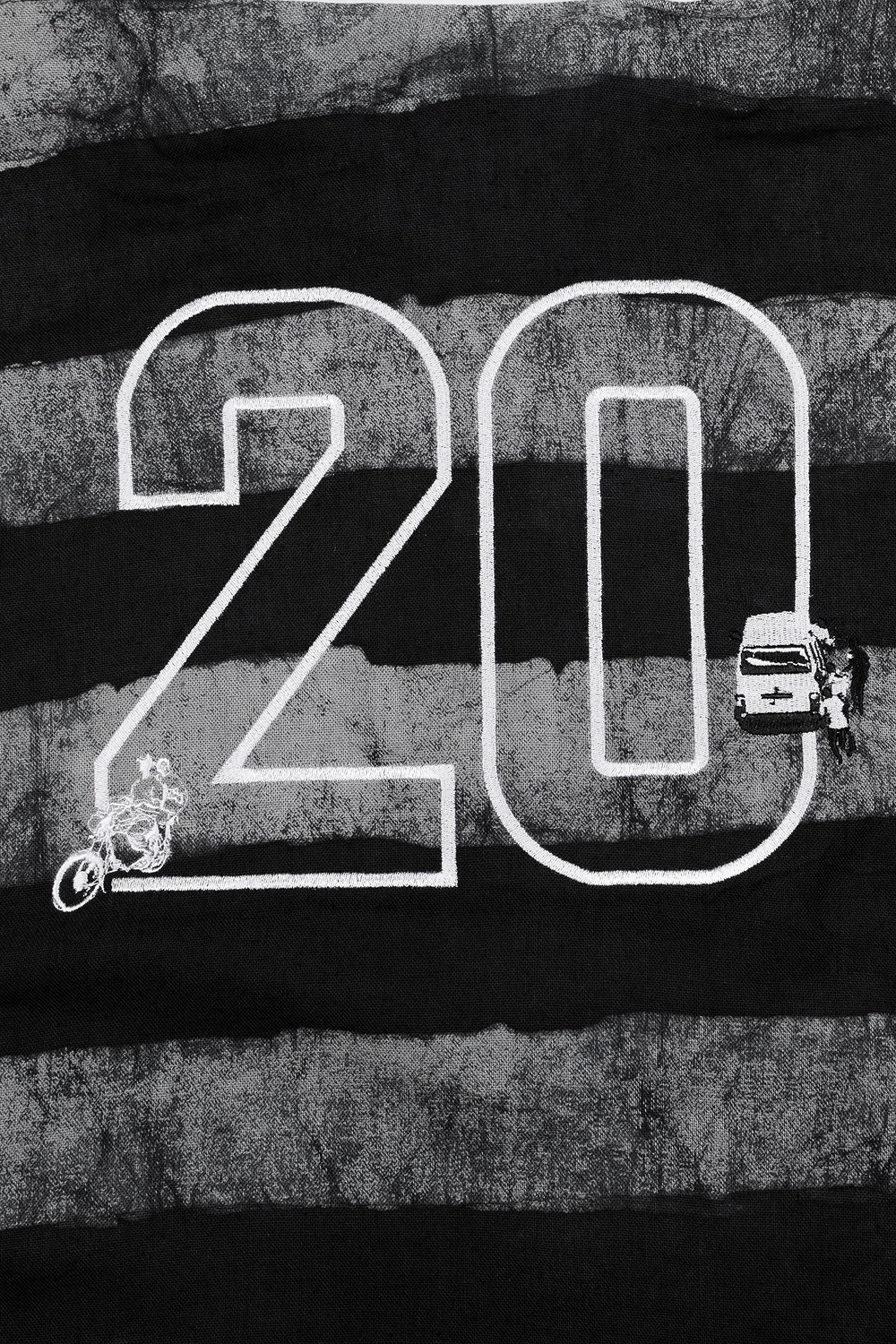 Royal Crest Linen Polo - Ash & Black 3 Royal Crest Linen Polo - Ash & Black