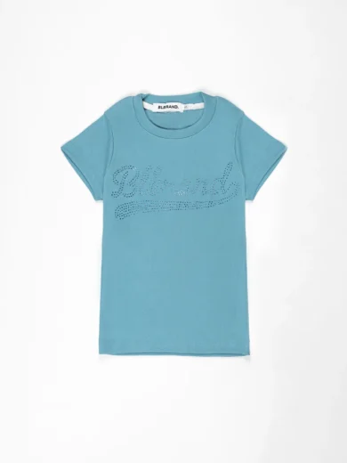 Sky blue Lustre Rib tee