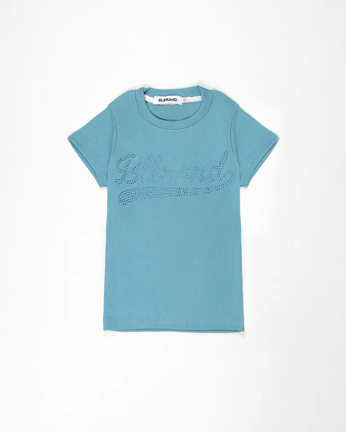 Sky blue Lustre Rib tee
