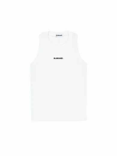 White Logo tanktop Men